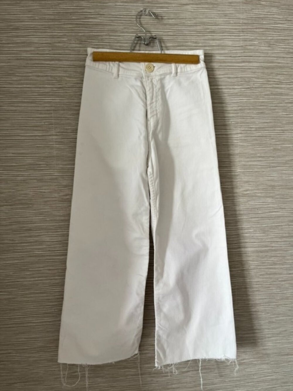 Zara Kids White Wide-Leg Pants – Size 11–12 / 152 cm